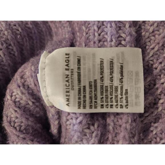 American Eagle Outfitters XS purple & white striped oversized sweater - Picture 4 of 5